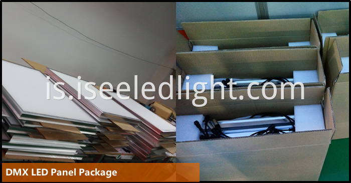 package of the dmx led panel light